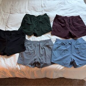 Lululemon License to Train 5” Shorts Size Large. (Updated fit) 5 SHORTS BUNDLE